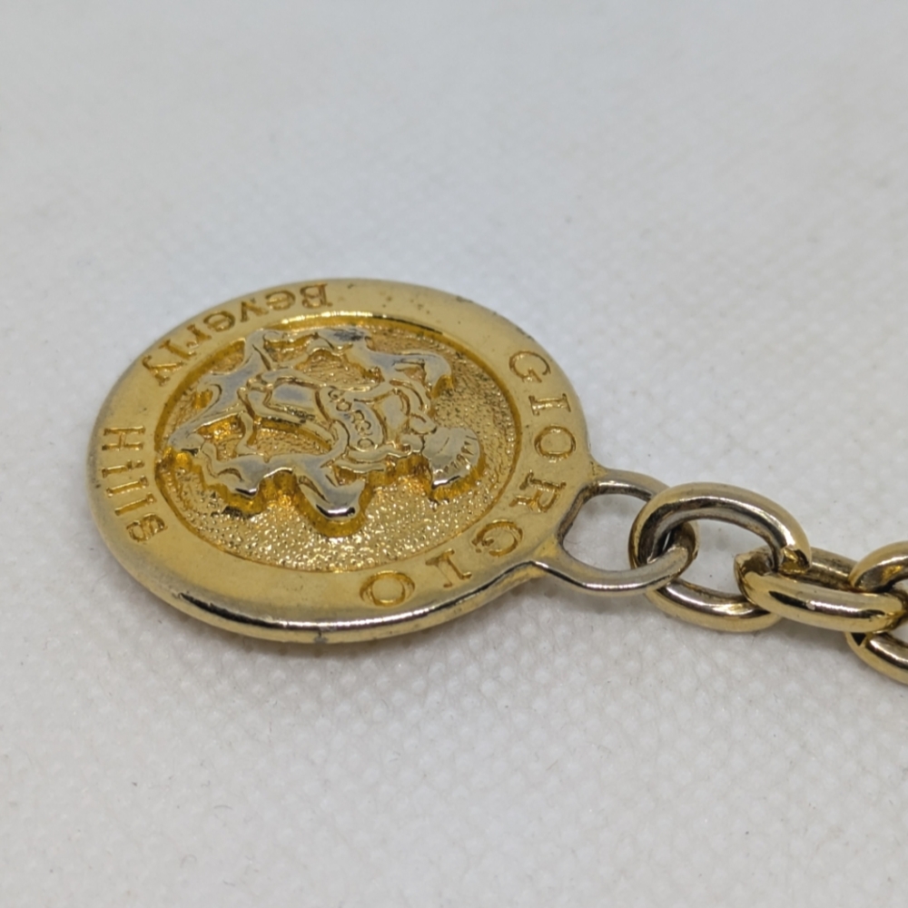 Giorgio Beverly Hills Gold Tone Keychain Vintage as Is - Picture 5 of 7